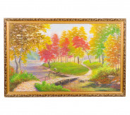 Картина "Осень в старом парке" багет
