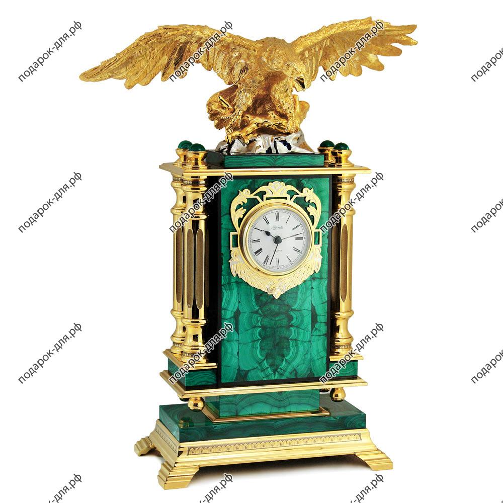 Часы из камня «Золотой орел»