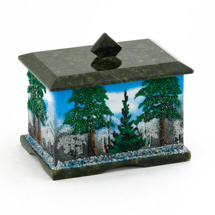 Шкатулка с рисунком «Лес» №2 - фото 0